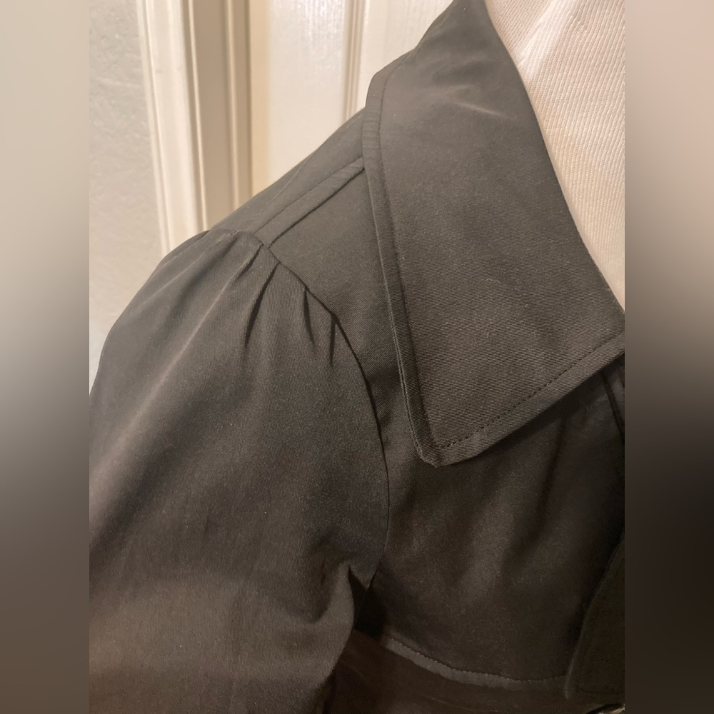 Vertigo black tailored trenchcoat - Picture 5 of 10